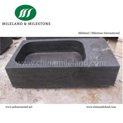 Hot Sale Blue Limestone Wall Mounted Small Stone Hand Washing Basin And Sink