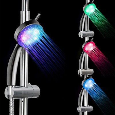 Handheld Bathroom Temperature Control Rain Shower Head LED With Low MOQ