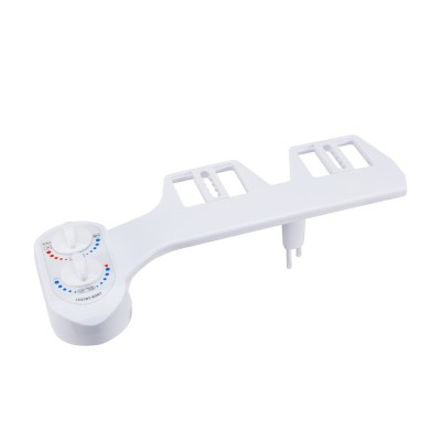 Dual Nozzle Adjustable Water Pressure Self Cleaning Non Electric Hot And Cold Water Bidet Seat