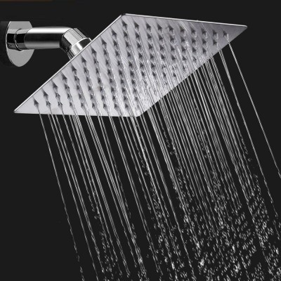 12 Inch Bathroom Stainless Steel Water Saving Rain Shower Top Rainfall Square Alkaline Built In Dual Shower Head